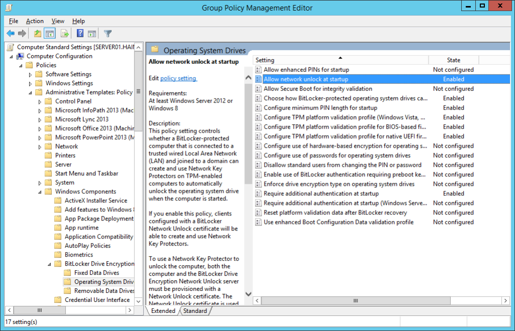 Teil 20d BitLocker Network Unlock konfigurieren Ein einfaches Netzwerk