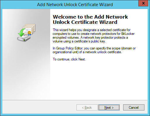 bitlocker network unlock