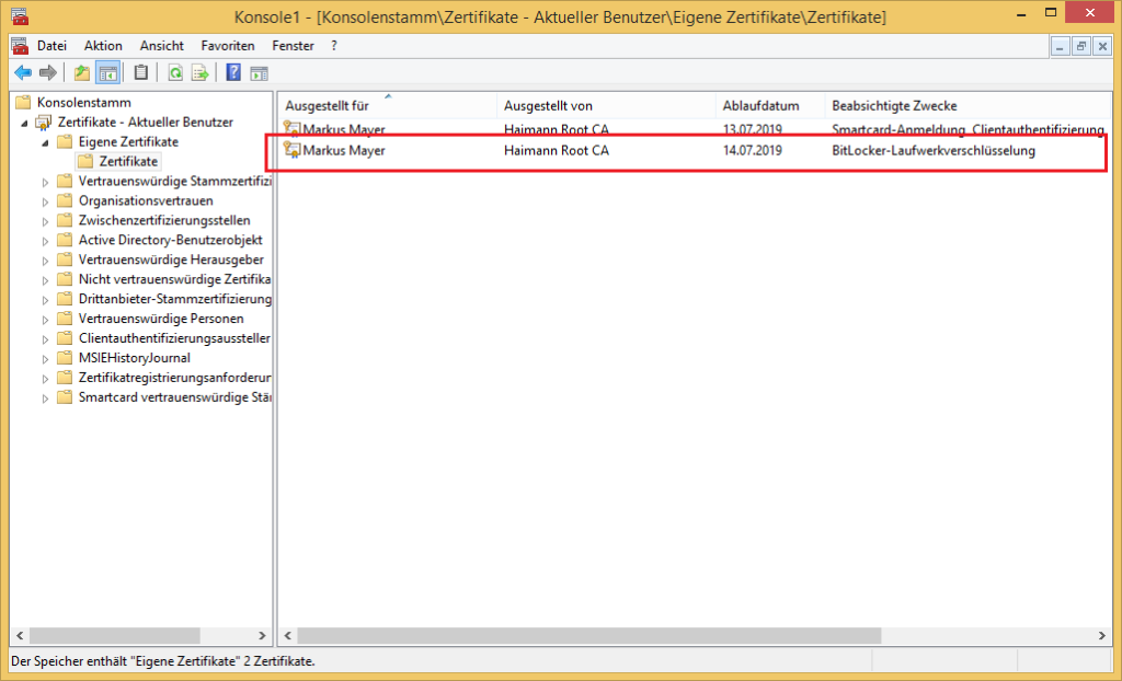 Teil 21a BitLocker To Go mittels Virtual Smart Card aktivieren Ein
